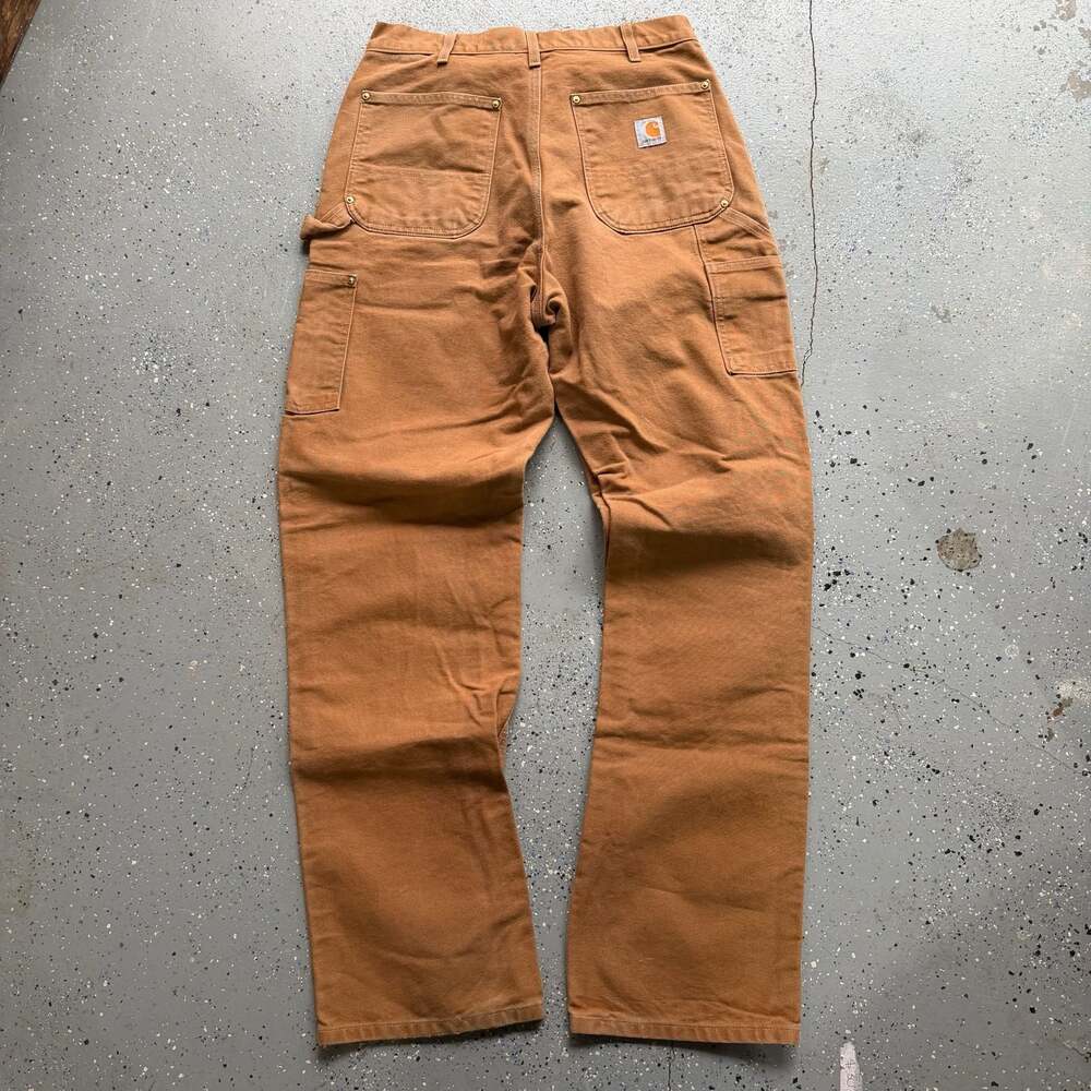 Carhartt B01 Tan Double Knee Work Pants 34x34 - Picture 5 of 8